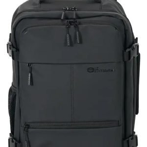 Mochila Elf Viajera Engomada Negro Liso