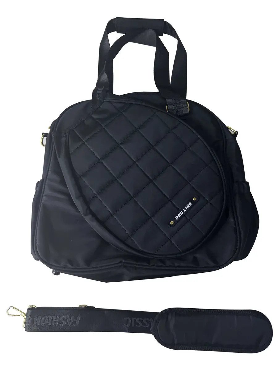 Bolso Mochila Porta Paleta Tenis Padel Correa Ajustable Proline Negro - Imagen 5