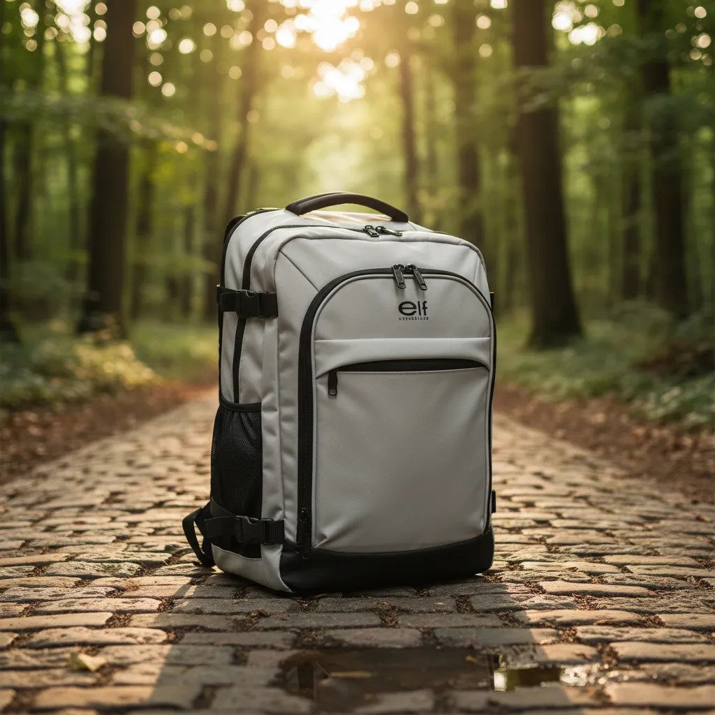 Mochila Elf Viajera 38 Llts 48 X 33 X 24 Cm Engomada Gris Lisa - Imagen 2