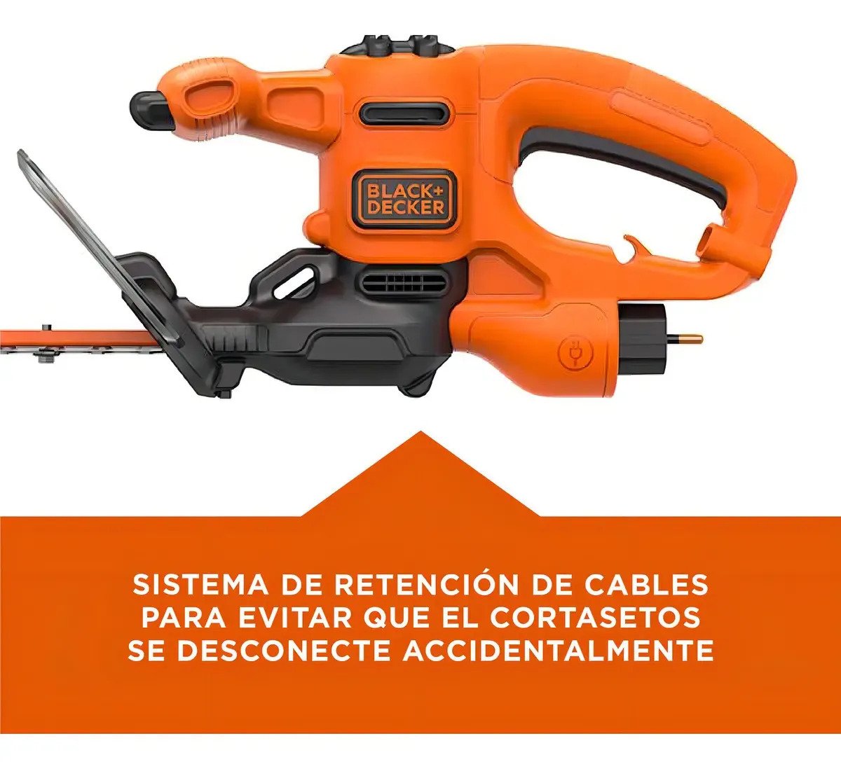 Cortacerco Eléctrico Black Decker Beht201k 46cm 420w Color Naranja - Imagen 9