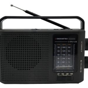 Radio Am/fm Daihatsu D-rp61 Usb/pila Recargable Linterna Negro