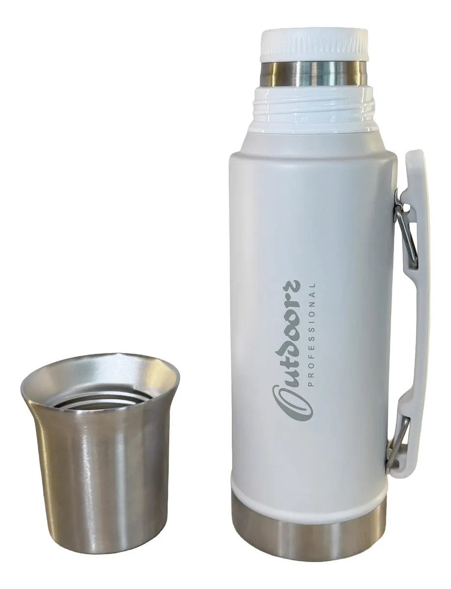 Termo 1l Acero Inoxidable Outdoors Professional Color Blanco - Imagen 4