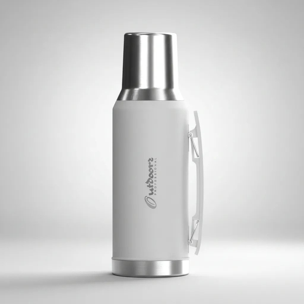 Termo 1l Acero Inoxidable Outdoors Professional Color Blanco - Imagen 2