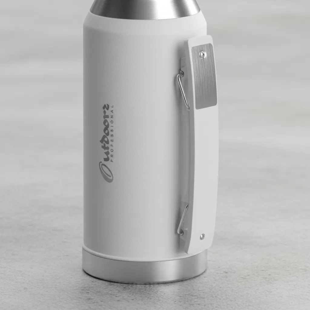 Termo 1l Acero Inoxidable Outdoors Professional Color Blanco - Imagen 6