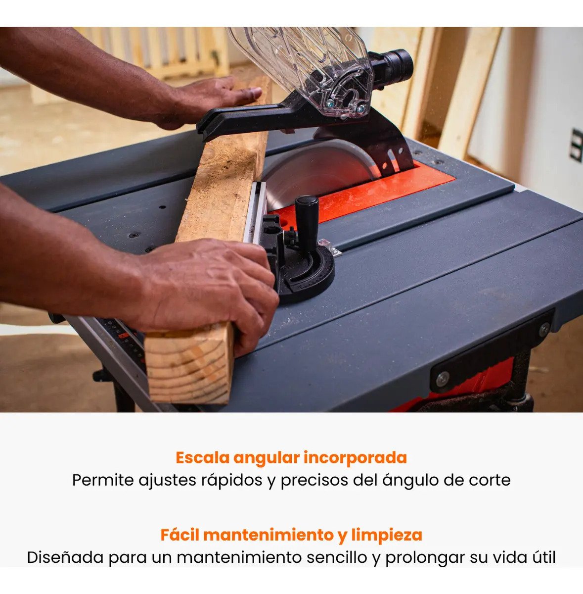 Sierra Circular De Banco Mesa B+d 1800w 250mm Bes-71800tss - Imagen 5