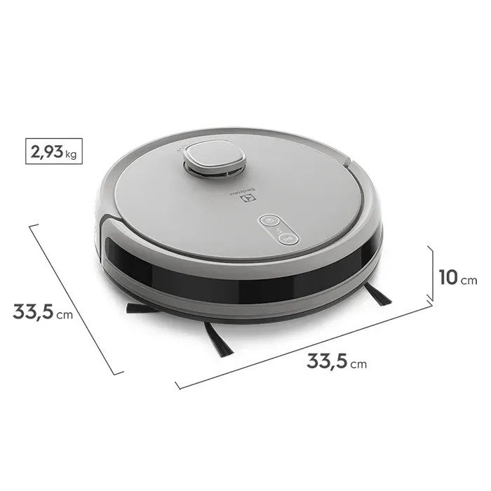 Aspiradora Robot Electrolux 4 En 1 Wi-fi Experience Mapeo Inteligente Blanca, Google Home, Alexa, Filtro Hepa Erb62 Gris - Imagen 3