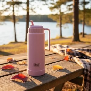 Termo Pampa Lumilagro Acero Inoxidable 750 Ml Rosa