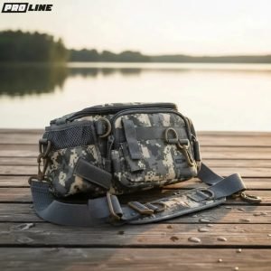 Bolso De Pesca Gris Camuflaje Proline