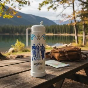 Termo Lumilagro Pampa 1 Lts Selección Argentina Coronados Blanco