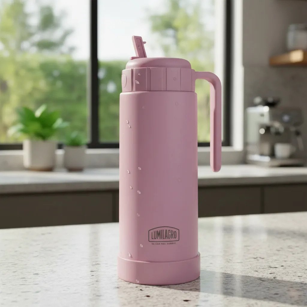 Termo Pampa Lumilagro Acero Inoxidable 750 Ml Rosa - Imagen 2