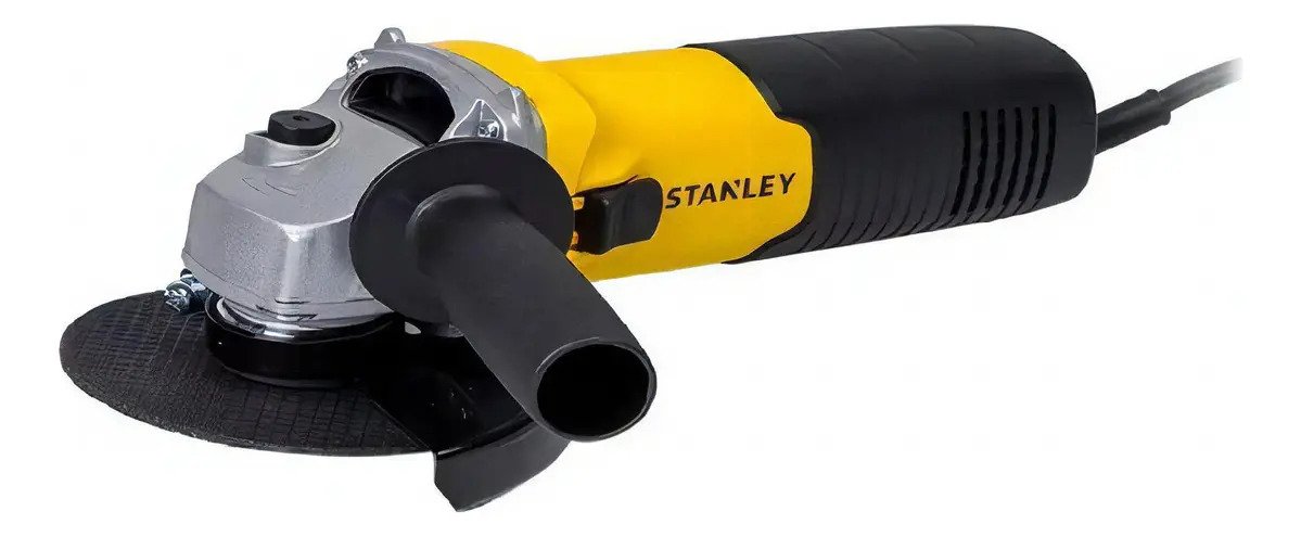 Amoladora 4.1/2 Stanley 710w Stgs7115 Ferreteria K37 Color Amarillo