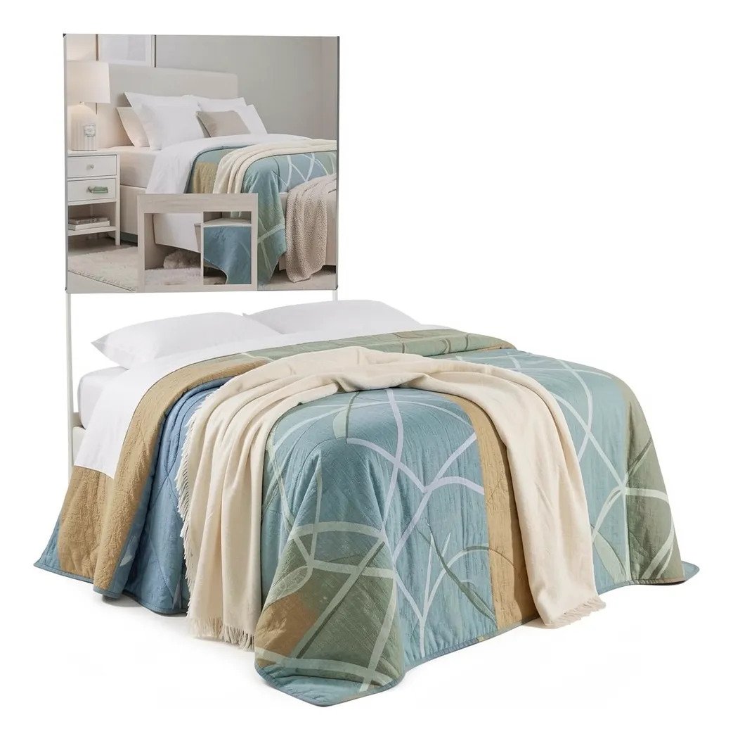 Cubrecama Palette Estocolmo 2 1/2plazas Cover Verano Colcha