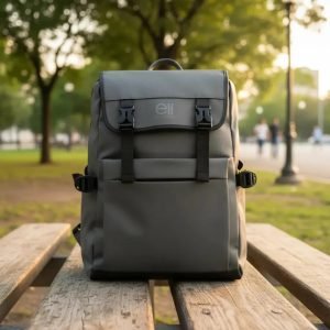 Mochila Elf Urbana Porta Notebook 18 Pulgadas - Gris Liso