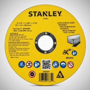 Kit 25 Discos Corte Metal Y Acero Inoxidable Sta6061 1mm Amarillo