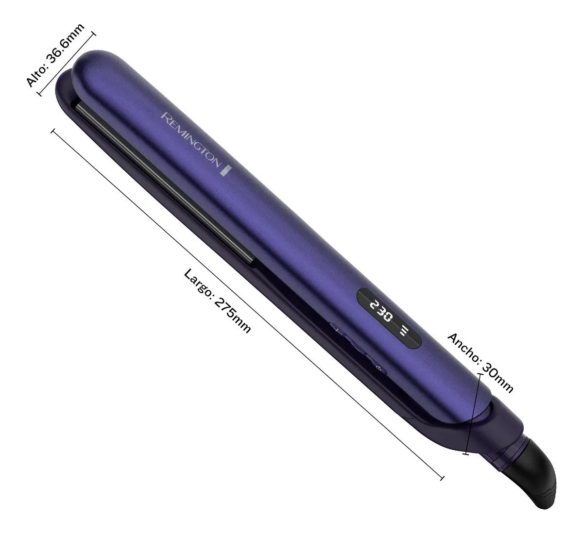 Planchita Alisadora De Pelo Remington Gloss S9350 Violeta - Imagen 2