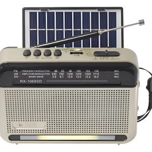 Radio Daihatsu D-rp60pro Am/fm Carga Usb-c + Solar Bluetooth Plateado/negro