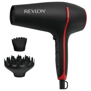 Secador De Pelo Revlon Smoothstay Infusión De Coco Anti Frizz (rvdr5317la2av1) Negro