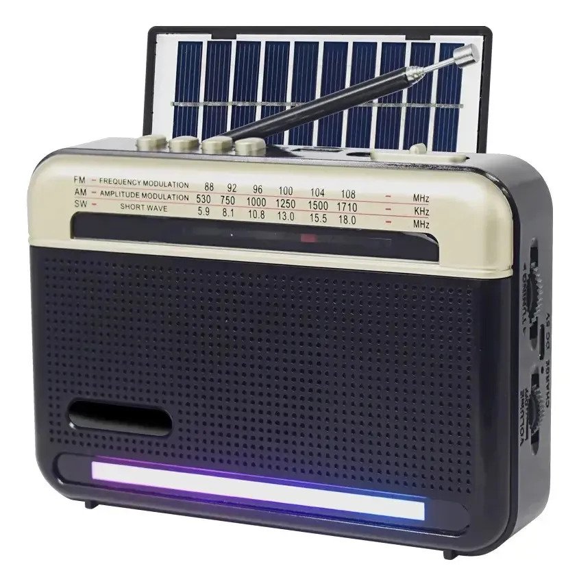 Radio Daihatsu D-rp60pro Am/fm Carga Usb-c Y Solar Conex Bt Color Negro - Imagen 5