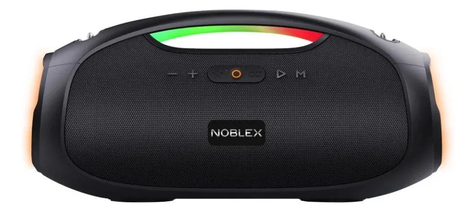 Parlante Portatil Noblex Psb2000p Bluetooth Luces Rgb Negro