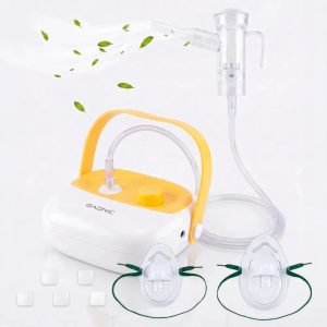 Nebulizador A Piston Gadnic Compacto 60db 108 Va Flujo 2.8l Presion 86 A 106 Kpa Amarillo