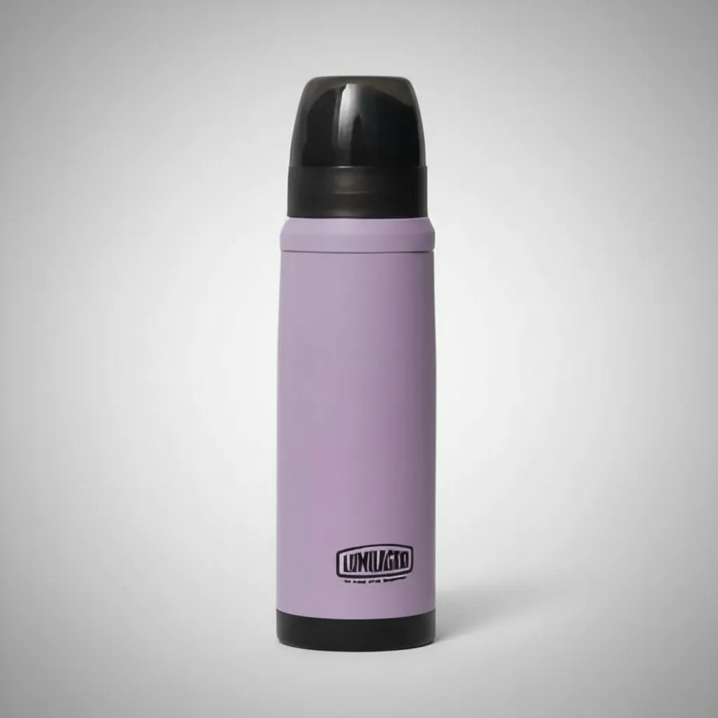 Termo Acero Luminox 1l Forrado Pico Matero Lila Lila - Imagen 5