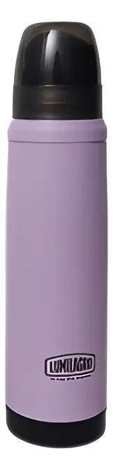 Termo Acero Luminox 1l Forrado Pico Matero Lila Lila - Imagen 2