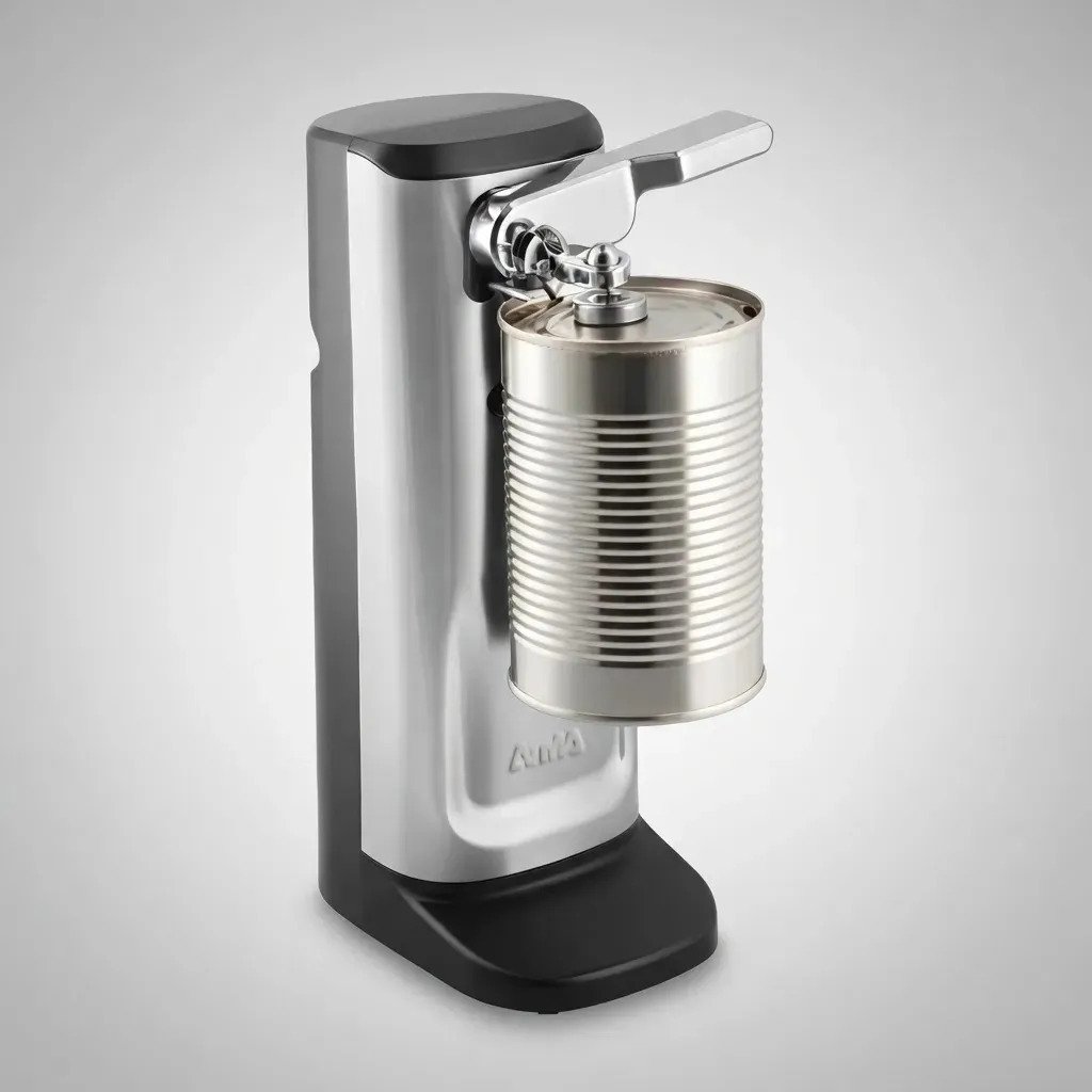 Abrelatas Eléctrico Atma Ae23ap 3 En 1 Destapador Afilador Plateado - Imagen 10