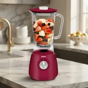 Licuadora De Vaso Atma 1.25l Roja 500w Lv241ap Rojo