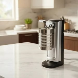 Abrelatas Eléctrico Atma Ae23ap 3 En 1 Destapador Afilador Plateado